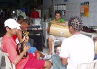 Sambaspelare i Cunha.